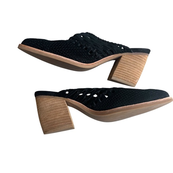 Jeffrey Campbell - Favela Woven Black Mule Sz 7/7.5 - Picture 10 of 11